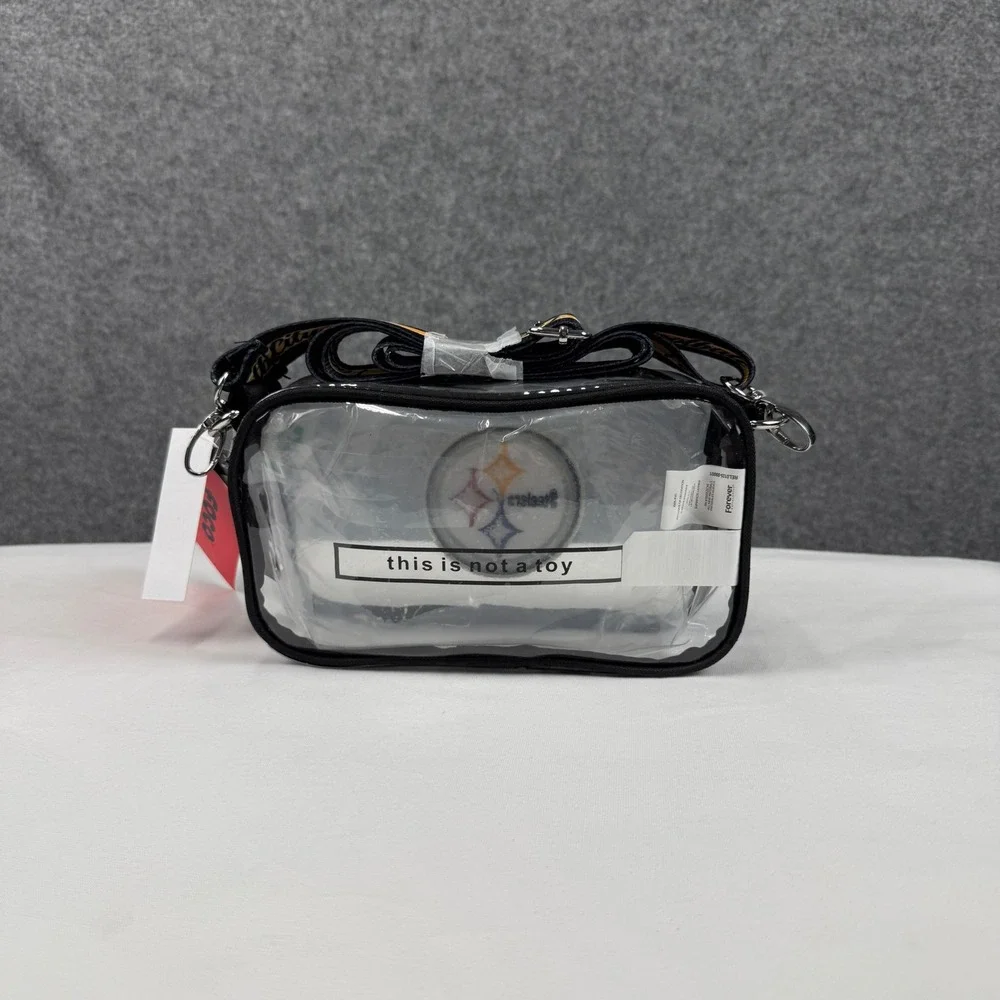 FOCO Pittsburgh Steelers Clear Crossbody Bag NFL Stadium Approved Steel City NEW